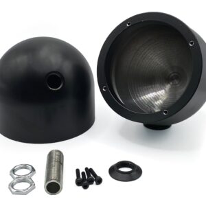 Car Specials Alugehäuse Ø90 mm für Audison Voce AV3.0 Mitteltöner in schwarz mit M13 Gewinde