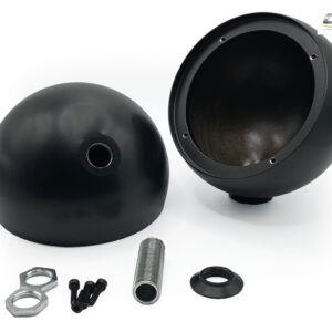 Car Specials Alugehäuse Ø100 mm für Hertz MLK 700.3 ML700.3 Mitteltöner in schwarz mit M13 Gewinde