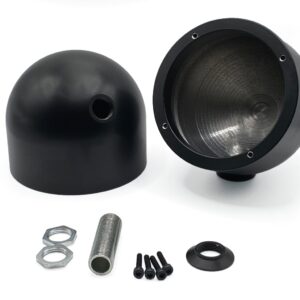 Car Specials Alugehäuse Ø90 mm für Audison Thesis TH3.0 Mitteltöner in schwarz mit M13 Gewinde