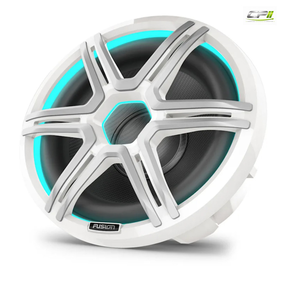 FUSION® Apollo Marine Subwoofer, weiß, Sport, 12", RGB-Beleuchtung