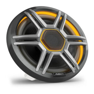 Alternative view of FUSION® Apollo Marinelautsprecher, grauen Sportgrill, 7.7", RGB-Beleuchtung