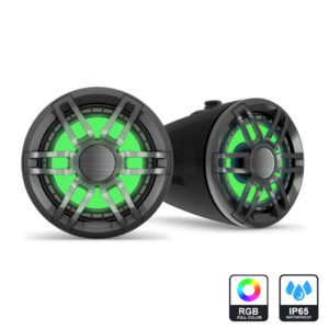 FUSION® Waketower-Lautsprecher XS-Serie, schwarz, Sport, 6.5", RGB-Beleuchtung