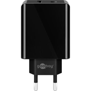 Alternative view of GOOBAY 230V GaN Netzteil mit USB-A & USB-C Buchsen, 30 Watt, schwarz