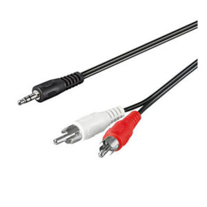 GOOBAY Audio-Adapterkabel 150cm, 2-Kanal Cinch auf 3.5mm Klinke, Kupfer