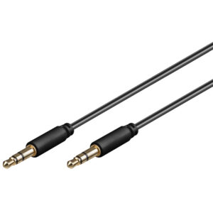 GOOBAY Audio-Kabel 3.5mm Slim-Klinke, 2m, 3-polig