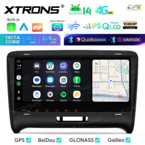 Android 14 IM84TTAH Autoradio Octa Core 4+64GB LTE GPS Navi für AUDI TT MK2 8J 06-12 – Bild 7