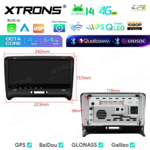 Android 14 IM84TTAH Autoradio Octa Core 4+64GB LTE GPS Navi für AUDI TT MK2 8J 06-12 – Bild 12