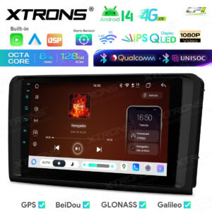 Android Autoradio Xtrons für Mercedes-Benz ML-Klasse W164/ GL-Klasse X164 8/128 GB – Bild 10