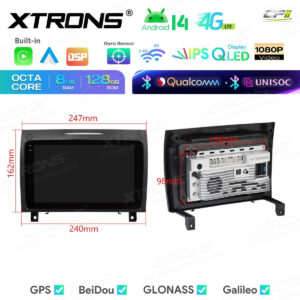 Android Autoradio Xtrons für Mercedes-Benz SLK-Klasse R171 2004-2011 8/128 GB – Bild 14