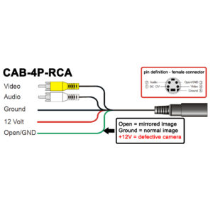 Alternative view of NAVLINKZ Adapter 4-Pin Mini DIN Buchse CV auf Cinch und Strom