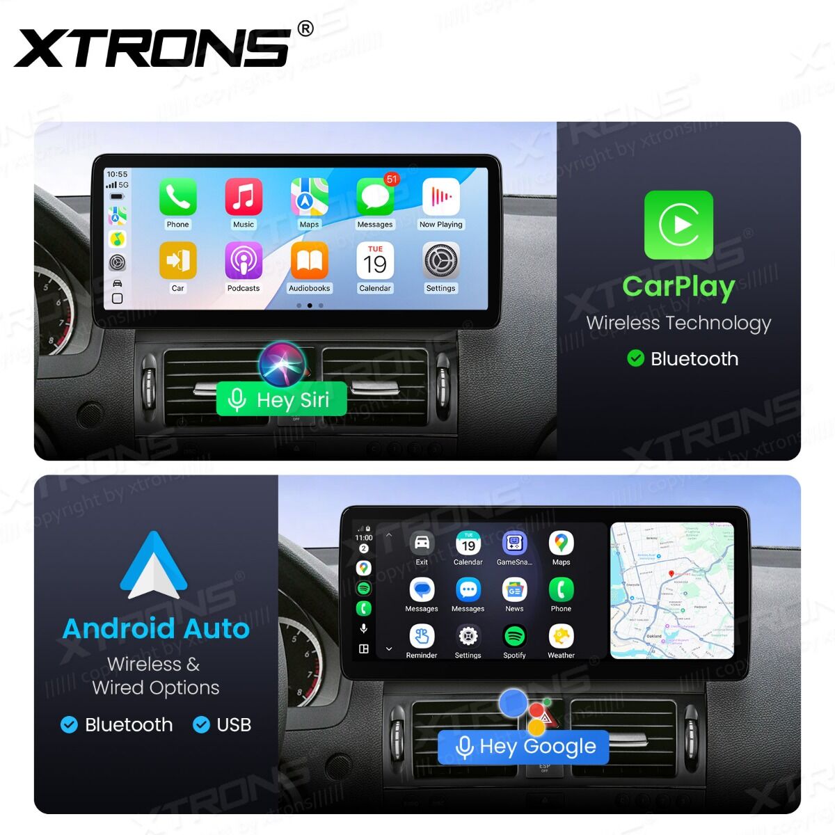 Android Autoradio Xtrons für Mercedes-Benz C-Klasse W204 (2007–2010) 8/128 GB – Bild 3