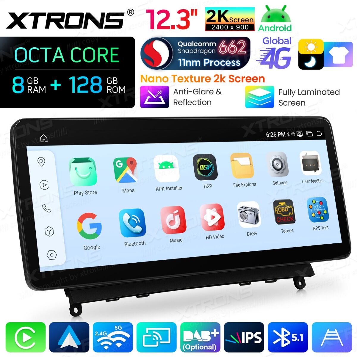 Android Autoradio Xtrons für Mercedes-Benz C-Klasse W204 (2007–2010) 8/128 GB – Bild 13