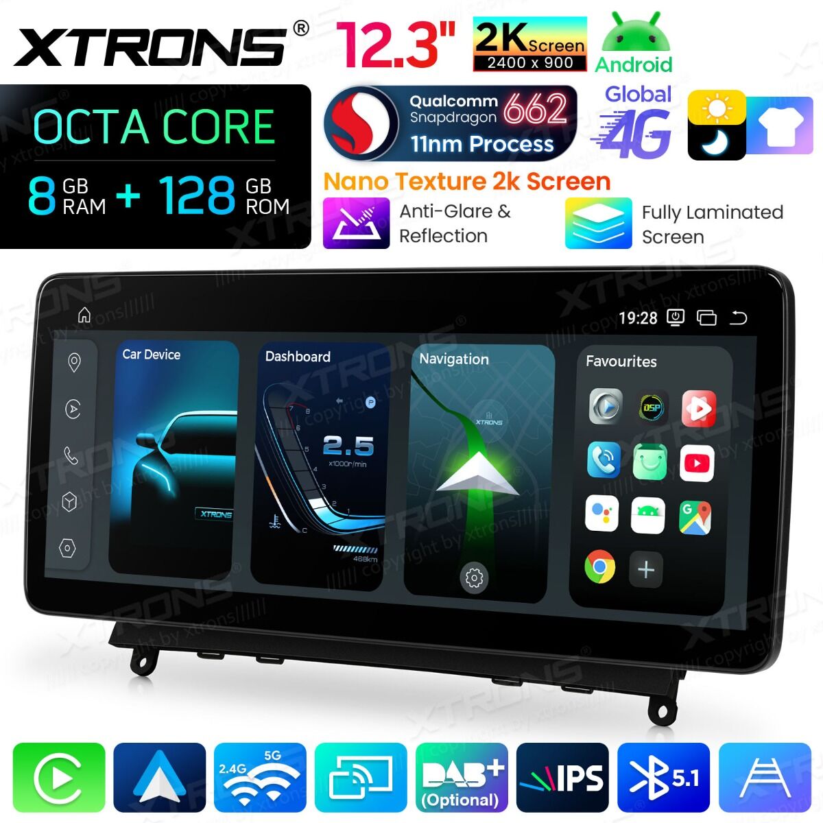 Android Autoradio Xtrons für Mercedes-Benz C-Klasse W204 (2007–2010) 8/128 GB – Bild 15