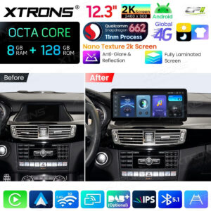 Android Autoradio Xtrons für Mercedes-Benz CLS-Klasse C218/W218 2010-2012 NTG 4.0 8/128 GB – Bild 3