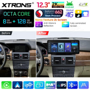 Android Autoradio Xtrons für Mercedes-Benz GLK-Klasse X204 2008 bis 2012 LHD NTG 4.0 8/128 GB – Bild 3