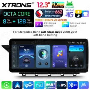 Android Autoradio Xtrons für Mercedes-Benz GLK-Klasse X204 2008 bis 2012 LHD NTG 4.0 8/128 GB