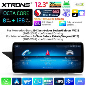 Android Autoradio Xtrons für Mercedes-Benz E-Klasse W212 / S212 (2013–2014, Linkslenker, NTG 4.5/4.7) 8/128 GB – Bild 6