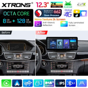Android Autoradio Xtrons für Mercedes-Benz E-Klasse W212 / S212 (2013–2014, Linkslenker, NTG 4.5/4.7) 8/128 GB – Bild 4