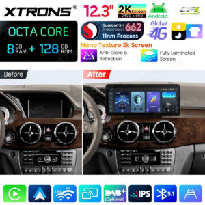 Android Autoradio Xtrons für Mercedes-Benz GLK-Class X204 2013 to 2015 LHD NTG 4.5/4.7 8/128 GB – Bild 4