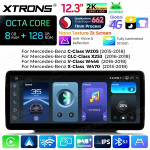 Android Autoradio Xtrons für Mercedes-Benz C/GLC/V/X-Klasse 8/128 GB