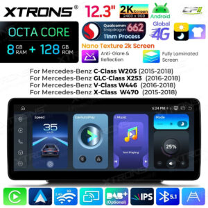 Android Autoradio Xtrons für Mercedes-Benz C/GLC/V/X-Klasse 8/128 GB