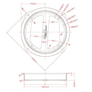 Alternative view of RETROSOUND Metall-Lautsprecherhalterung für 1958-77 VW Käfer Armaturenbrett