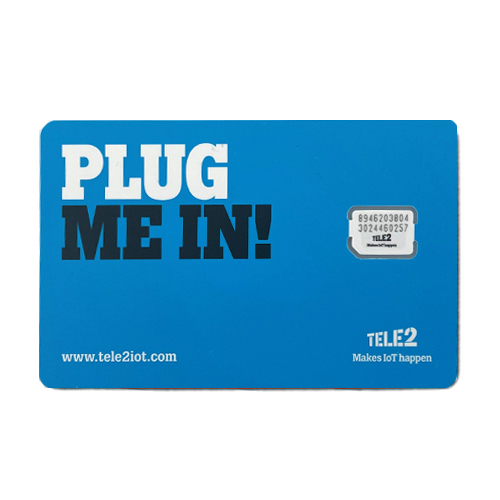 TELE2 Prepaid-Karte 12 Monate mit 100 MB/Monat für AMPIRE Dashcams