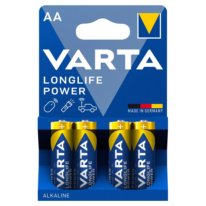 VARTA Batterie, AA, 1,5 Volt, 4er-Pack