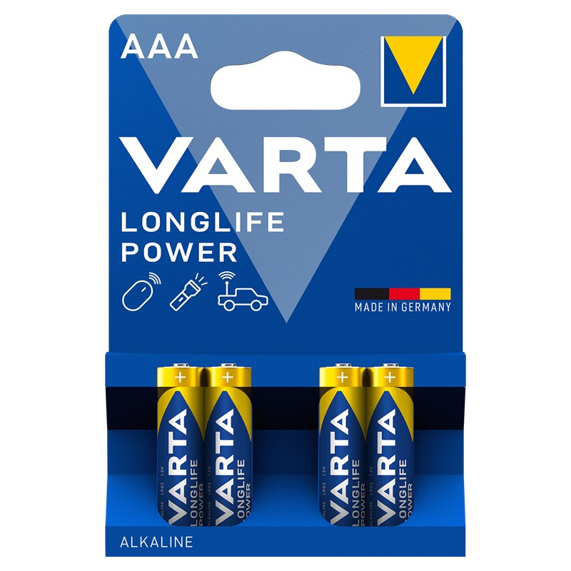 VARTA Batterie, AAA, LR03, 1,5 Volt, 4er-Pack