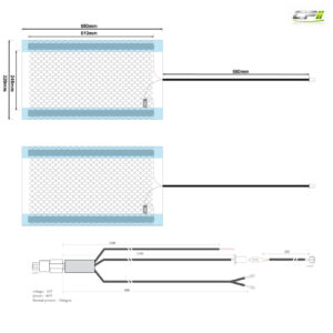 AMPIRE Sitzheizung, 2x 650x320mm, Schalter 2-stufig, 12 Volt – Bild 8