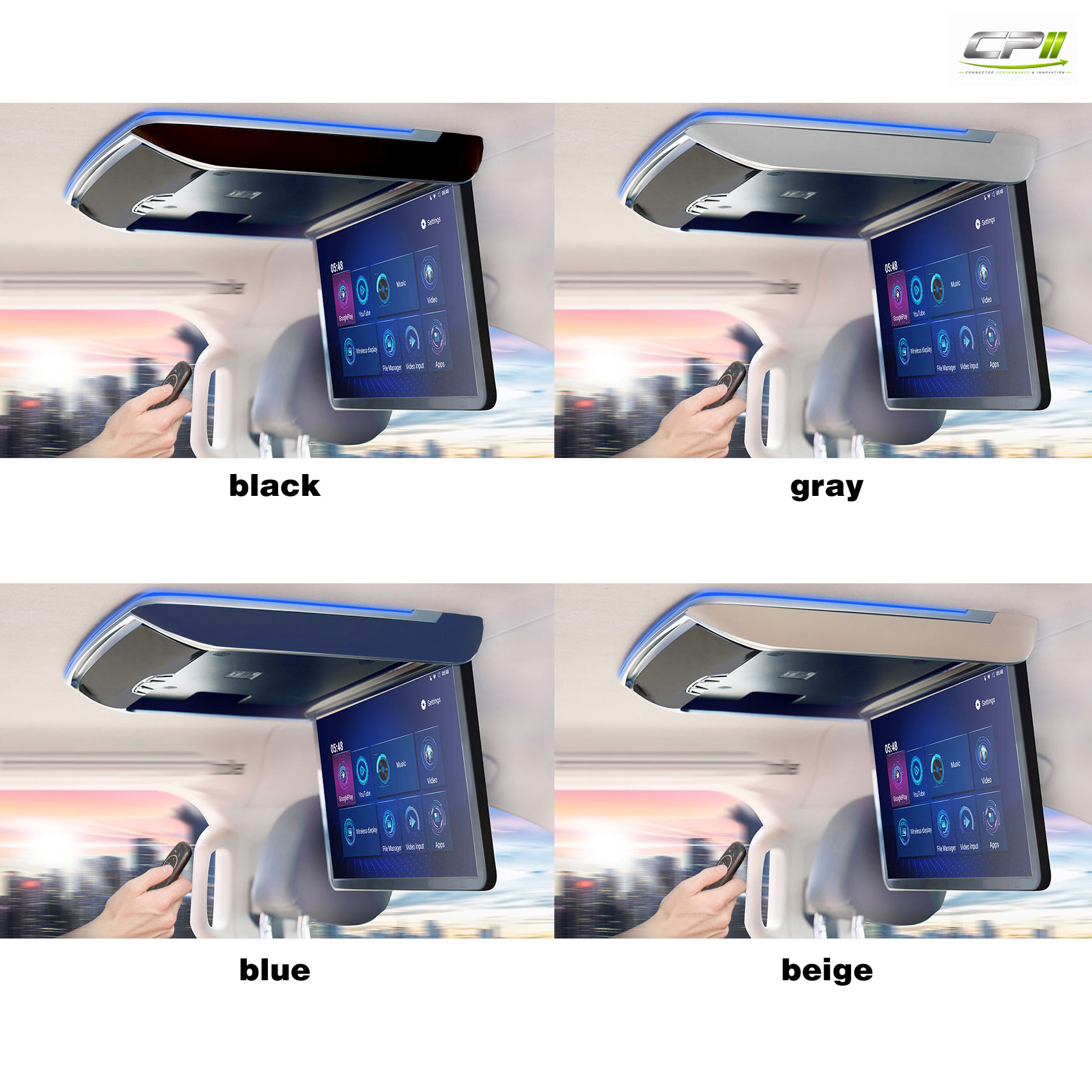 CARAVAN Motorisierter 17.5" Deckenmonitor mit HDMI-Eingang