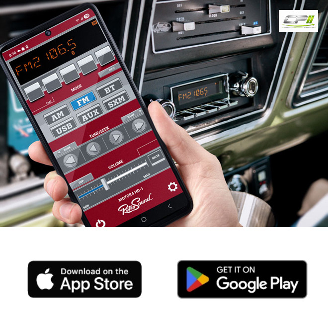 RETROSOUND Radiomodul (UKW/DAB+/BT/USB/APP) inklusive Einbaumaterial und Verkabelung