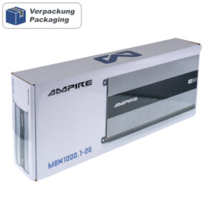 AMPIRE MBM1000.1-2G Endstufe 12V Mono Digitalverstärker 1000 Watt RMS Subwoofer – Bild 16