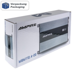 AMPIRE MBM110.4-2G Endstufe 4x110W Class D 12V mit Bandpassfilter – Bild 16