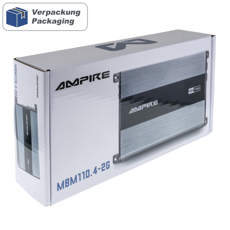 AMPIRE MBM110.4-2G Endstufe 4x110W Class D 12V mit Bandpassfilter – Bild 16
